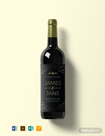 wine label template indesign trifold